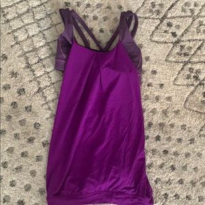 Lulu lemon tank top with bralette